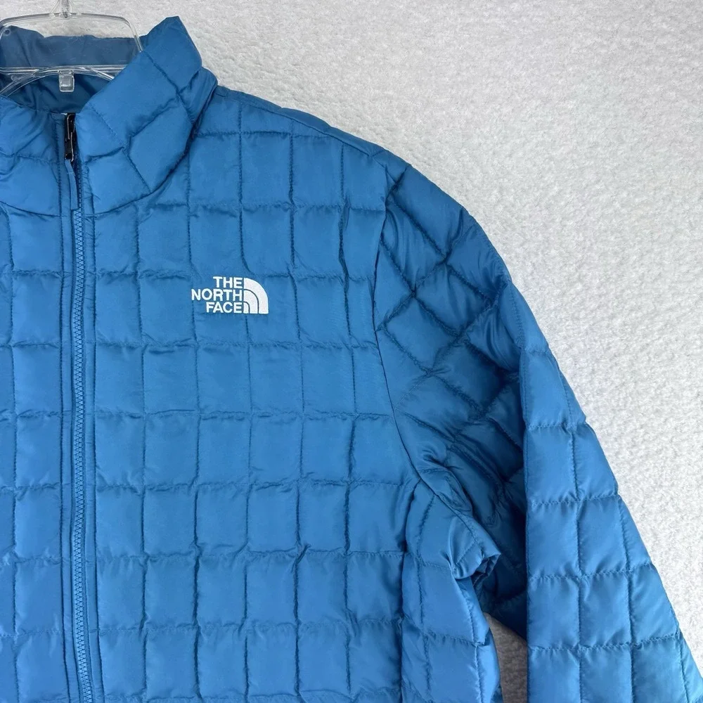 The North Face Thermoball Insulated Puffer Jacket Mens XL Digital Steel Blue